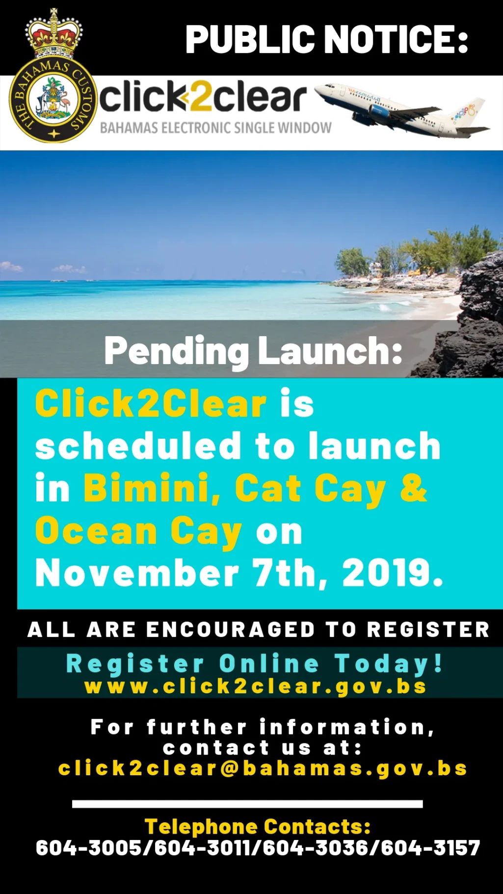 Click2Clear: Launching in Bimini