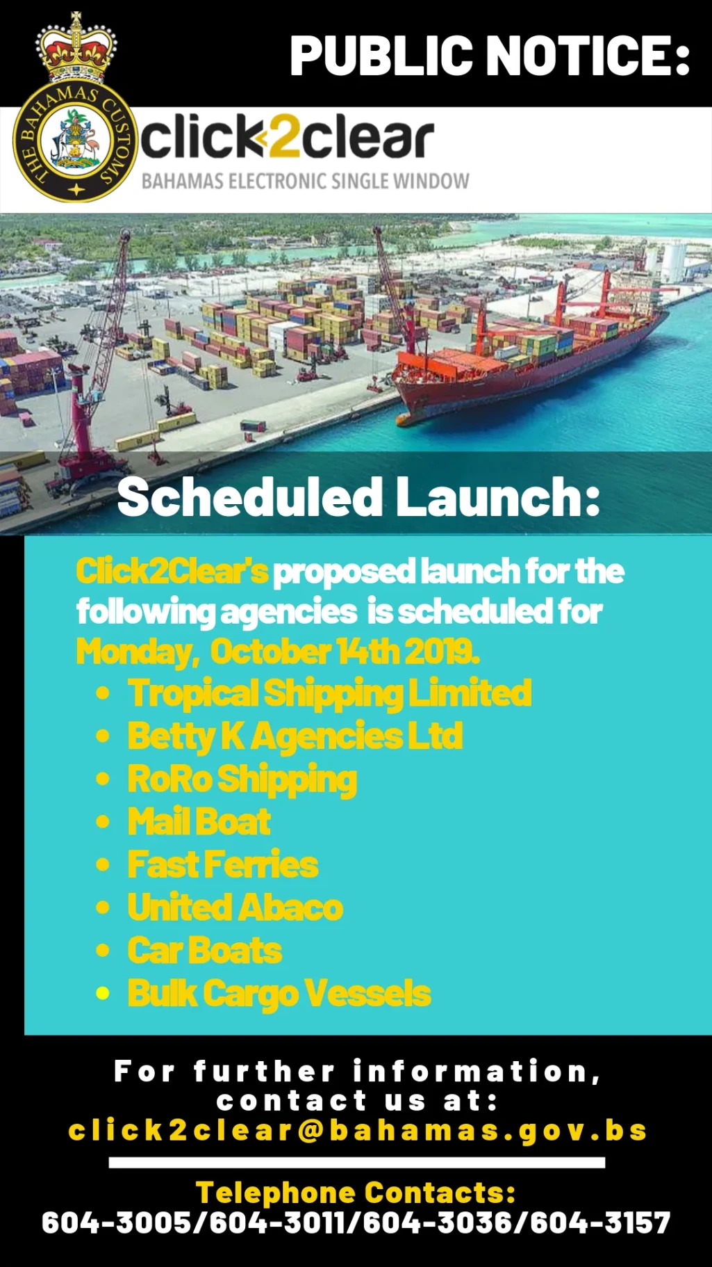 Click2Clear: Launch Date Update