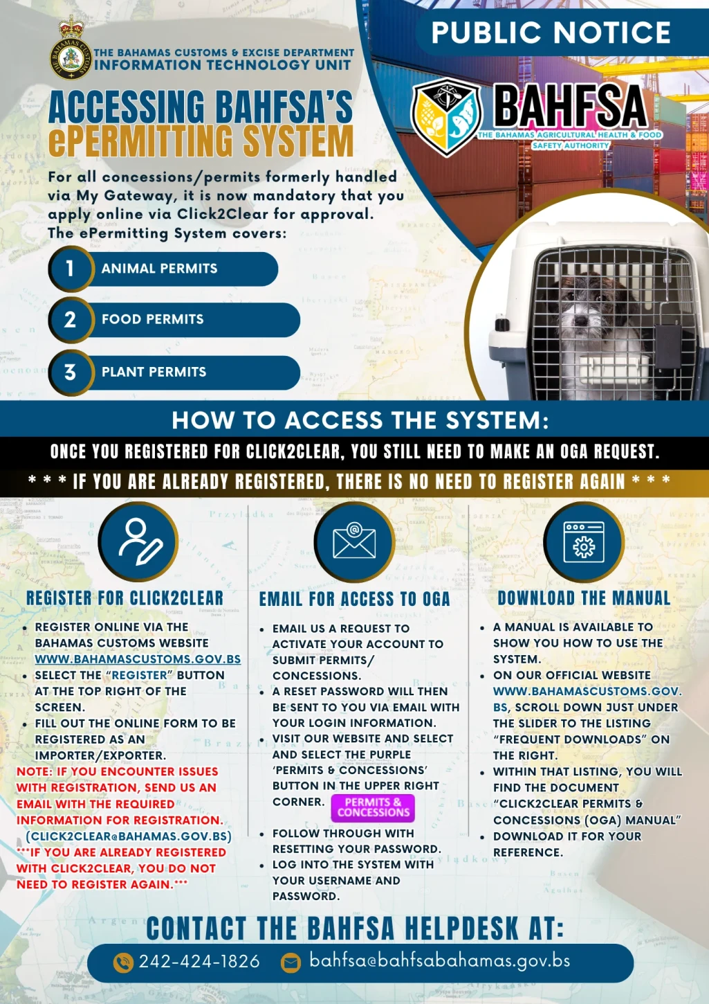 How to Register for BAHFSA’s ePermitting System