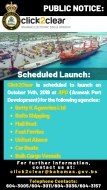 Click2Clear- Scheduled Launch Dates (Sea Manifest & Cargo)